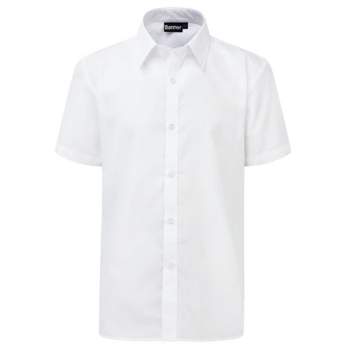 Boys Slim Fit SHORT Sleeve Shirt - Twin Pack CLEARANCE